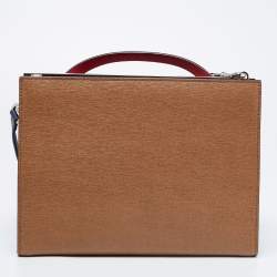 Pre Owned Fendi Multicolor Leather Small Demi Jour Top Handle Bag