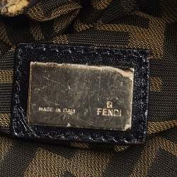 Pre Owned Fendi Multicolor Zucca Print Coated Canvas Spy Hobo Bag