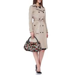 Pre Owned Fendi Multicolor Zucca Print Coated Canvas Spy Hobo Bag