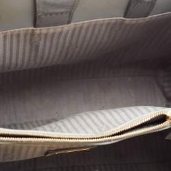 Pre Owned Fendi Grey Saffiano Leather Small 2Jours Tote