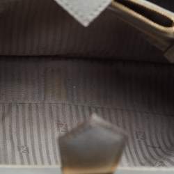 Pre Owned Fendi Grey Saffiano Leather Small 2Jours Tote