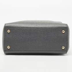 Pre Owned Fendi Grey Saffiano Leather Small 2Jours Tote