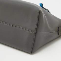 Pre Owned Fendi Grey Leather Medium By The Way Shoulder Bag