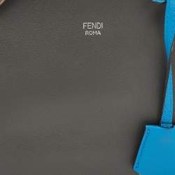 Pre Owned Fendi Grey Leather Medium By The Way Shoulder Bag