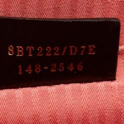 Pre Owned Fendi Pink Textured Leather Small Demi Jour Top Handle Bag