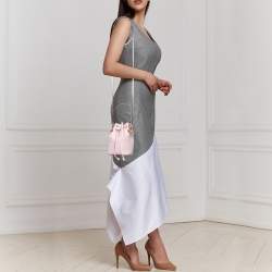 Pre Owned Fendi Pink Leather Mini Mon Tresor Shoulder Bag