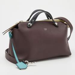 Pre Owned Fendi Tricolor Leather Small By The Way Shoulder Bag
