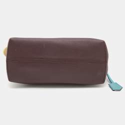 Pre Owned Fendi Tricolor Leather Small By The Way Shoulder Bag