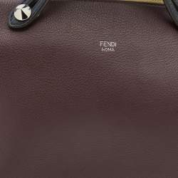 Pre Owned Fendi Tricolor Leather Small By The Way Shoulder Bag