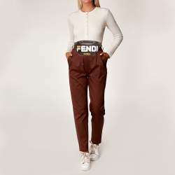 Fendi Brown Zucca Coated Canvas Spalmati Mania Belt Bag