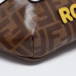 Fendi Brown Zucca Coated Canvas Spalmati Mania Belt Bag