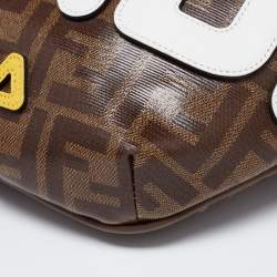 Fendi Brown Zucca Coated Canvas Spalmati Mania Belt Bag