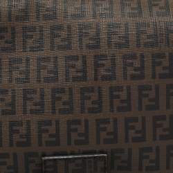 Pre Owned Fendi Brown Zucca Coated Canvas Big Mama Forever Shoulder Bag