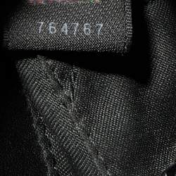 Pre Owned Fendi Black Zucchino Canvas and Leather Compilation Baguette Bag