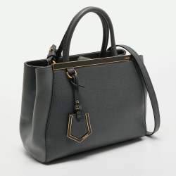 مملوكة مسبقًا حقيبة يد توتس فندي بيتيت ساك 2جور جلد أزرق باستيل