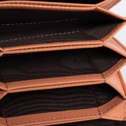 Pre Owned Fendi Multicolor Python Peekaboo Compact Wallet