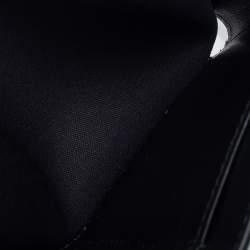 Pre Owned Fendi Black/Tobacco Zucca Embossed Leather Micro F is Fendi Trifold Wallet