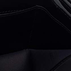 Pre Owned Fendi Black/Tobacco Zucca Embossed Leather Micro F is Fendi Trifold Wallet