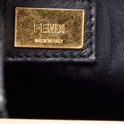 Pre Owned Fendi Black Leather Small 2Jours Tote