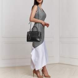 Pre Owned Fendi Black Leather Small 2Jours Tote
