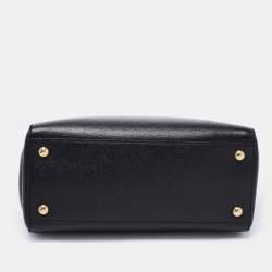 Pre Owned Fendi Black Leather Small 2Jours Tote