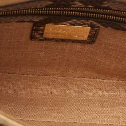 Fendi Multicolor Velvet, Calf Hair and Python Baguette Bag