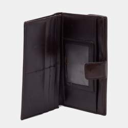 Pre Owned Fendi Tobacco Zucca Canvas and Leather Wallet