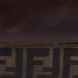 Pre Owned Fendi Tobacco Zucca Canvas and Leather Wallet