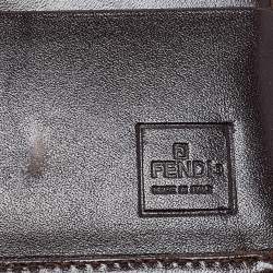 Pre Owned Fendi Tobacco Zucca Canvas and Leather Wallet