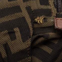 مملوكة مسبقًا Fendi Tobacco Zucca Coated Canvas And Leather Belt Bag