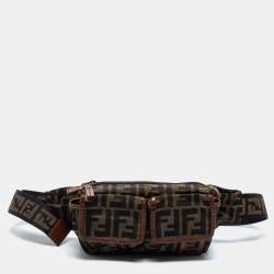 Fendi - Brown Zucca Coated Canvas Belt Bag