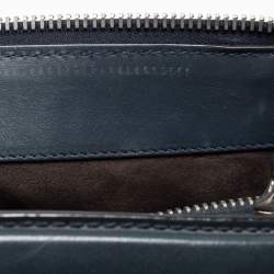 Pre Owned Fendi Black Leather Dotcom Top Handle Bag