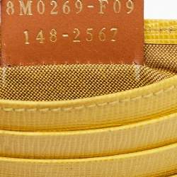 Pre Owned Fendi Yellow Leather Card Holder