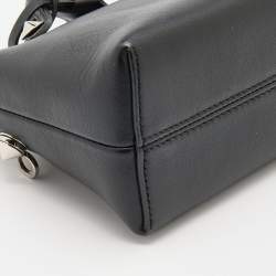 Pre Owned Fendi Black Leather Mini By The Way Crossbody Bag