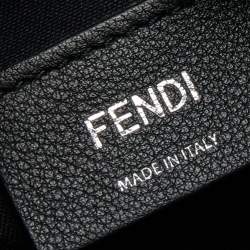 Pre Owned Fendi Black Leather Mini By The Way Crossbody Bag