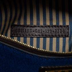 مملوكة مسبقًا حقيبة يد توتس فندي سبلماتي رول شوبر كانفاس مقوى زوكا توباكو