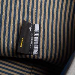 مملوكة مسبقًا حقيبة يد توتس فندي سبلماتي رول شوبر كانفاس مقوى زوكا توباكو