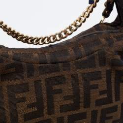 Pre Owned Fendi  Brown Zucca Canvas Shoulder Bag