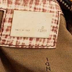 Pre Owned Fendi  Brown Zucca Canvas Shoulder Bag