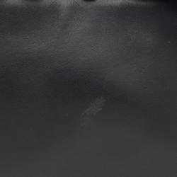 Pre Owned Fendi Black Leather Mini Studded Peekaboo Top Handle Bag