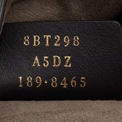 Pre Owned Fendi Off White/Blue Leather Mon Tresor Bucket Bag