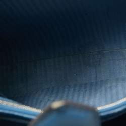 Pre Owned Fendi Blue Leather Small 2Jours Tote