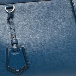 Pre Owned Fendi Blue Leather Small 2Jours Tote