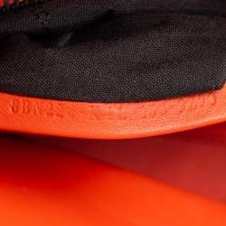 Pre Owned Fendi Off White Leather Medium Peekaboo Top Handle Bag