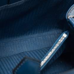 مملوكة مسبقًا Fendi Blue Leather Small 2Jours Tote