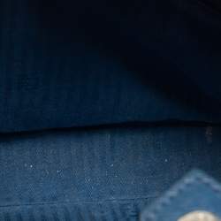 مملوكة مسبقًا Fendi Blue Leather Small 2Jours Tote