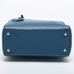 مملوكة مسبقًا Fendi Blue Leather Small 2Jours Tote