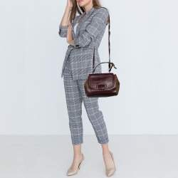 Pre Owned Fendi Multicolor Leather Silvana Top Handle Bag
