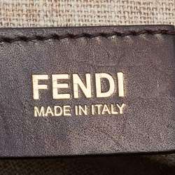 Pre Owned Fendi Multicolor Leather Silvana Top Handle Bag