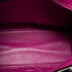Pre Owned Fendi Fuchsia Leather and Calf Hair 3Jours Tote